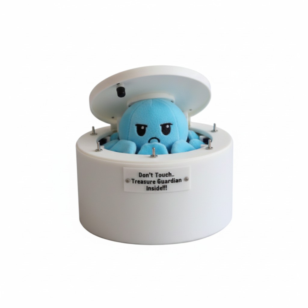 Angry Octopus Plush Toy — Blue