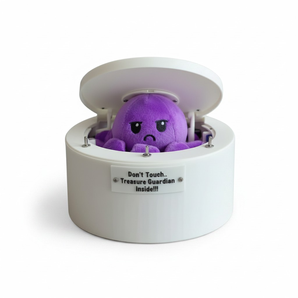 Angry Octopus Plush Toy — Purple
